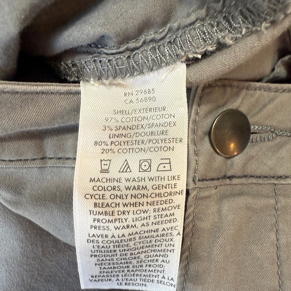 Pendleton Gray Cotton Blend Chino Stretch Pants Size 16 - Picture 5 of 7